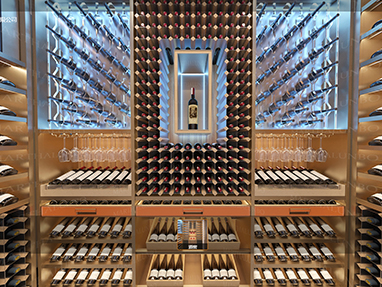 360°現代極簡風格酒窖全景欣賞